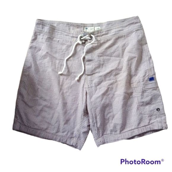 J.Crew Men's Striped Board Shorts / Swim Trunk size 36 - Picture 1 of 9
